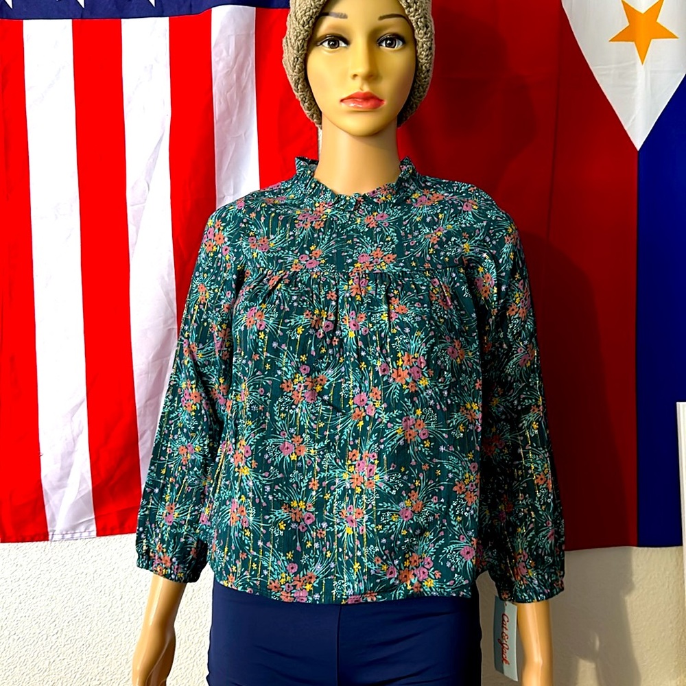 Cat & Jack Floral Blouse💚
